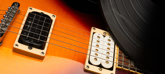 Musical Background With Guitars Macro