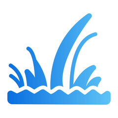 Wild grass Line Gradient Icon