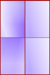 Fototapeta premium Soft lavender panels arranged in a tidy grid with a bold red border create a clean modern backdrop suited for tech branding, interface mockups, or minimalist editorial layouts.