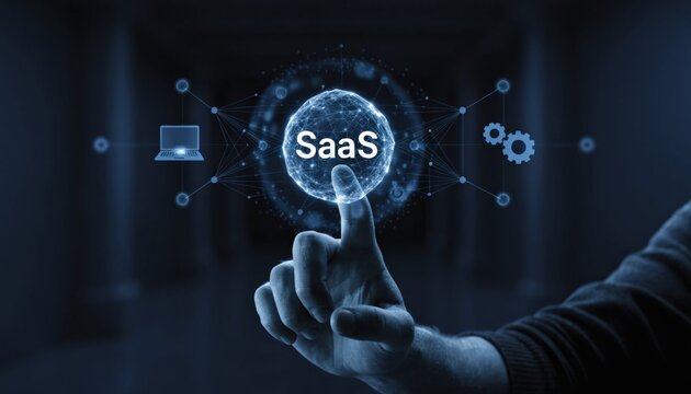 Modern software as a service SaaS digital platform innovation enabling business growth through cloud computing and smart data solutions