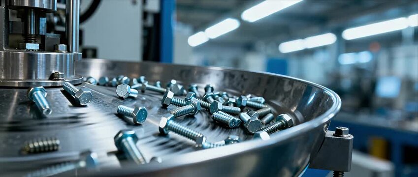 Industrial screw metal bolt fastener production line factory machinery steel equipment precision technology manufacturing process with industrial bolt screw fastener metal machinery factory