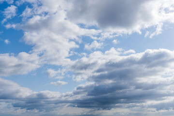 Obraz premium 春の始まりの青空と広がる雲16