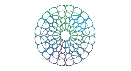 Abstract Geometric Mandala Pattern, Colorful Circular Design, Digital Art, Radial Symmetry