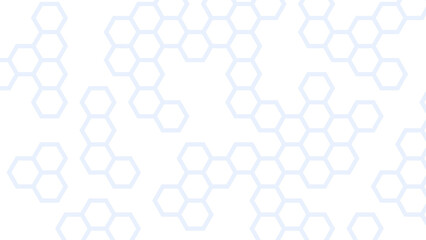 Abstract light blue hexagon geometric background for technology and science