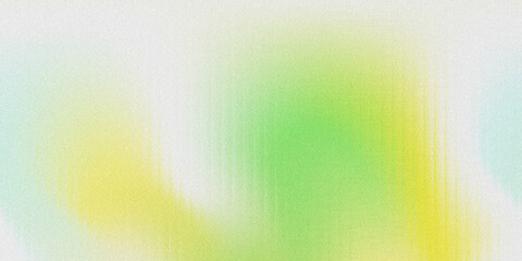 Obraz premium A modern abstract background with soft green and yellow gradient hues, subtle vertical glass groove textures, and a grainy noise effect. 