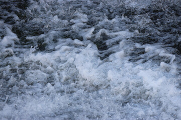 The Pearl Shoal got its name from the sparkling effect of droplets that resemble pearls as they cascade down the shoal towards the fall, Jiuzhai Valley National Park in autumn, China