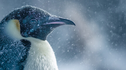 皇帝ペンギンのポートレート