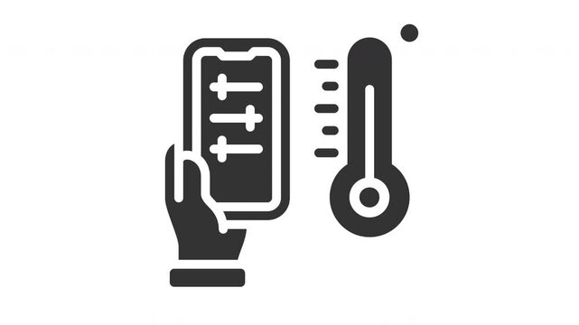 Animated humidity control icon