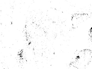 Fototapeta premium Grunge background black and white. Texture of chips, cracks, scratches, scuffs, dust, dirt .Vector pattern of cracks, chips, scuffs. Abstract vintage surface isolated on white background.EPS10.