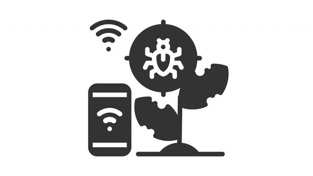 Animated plant insect icon