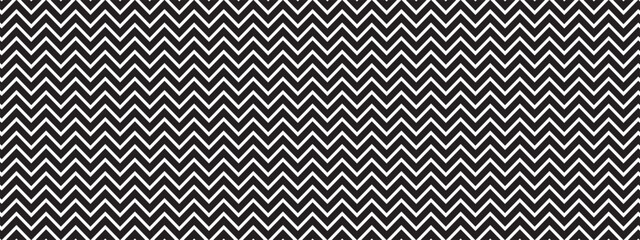 Modern Parallel zigzag lines background. Black and white zig zag pattern.