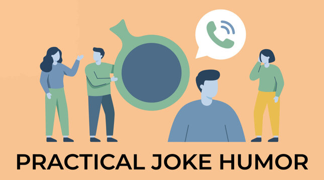 Group of People Engaging in Practical Joke Humor.