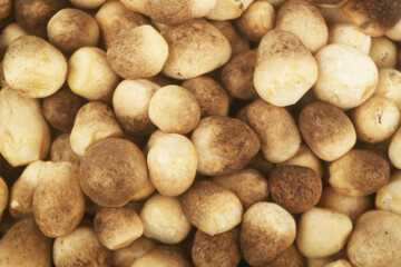 Straw mushrooms close up as background