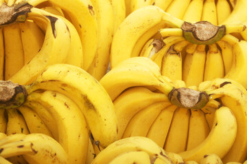 Many ripe yellow bananas as background  © Valerii Evlakhov