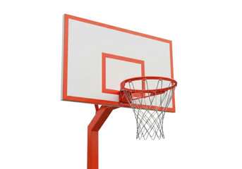 Naklejka premium High-quality illustration of a basketball hoop and backboard isolated on transparent background