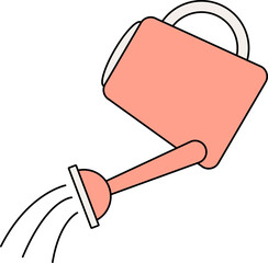 식물에 물을 주는 물뿌리개 아이콘 © Ostrich