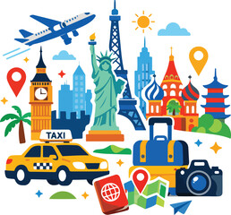 travel concept vector illustration © Suma