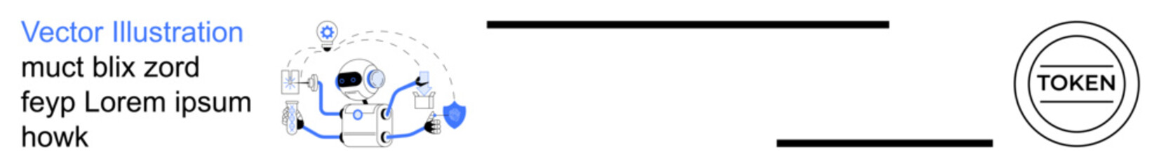 Blockchain technology, cryptocurrency, secure data, digital transactions, decentralized finance, token ownership. blockchain network and token symbol. Blockchain technology and cryptocurrency concept