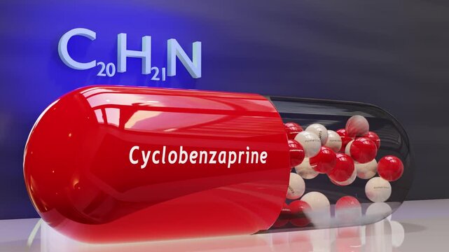 Cyclobenzaprine Capsule (w/Chemical Formula)