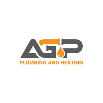 Letter AGP Simple Plumbing And Construction Monogram Logo Icon Design Stock Vector And Vector Art.