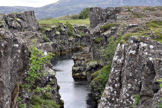 View of Thingvellir in Iceland
