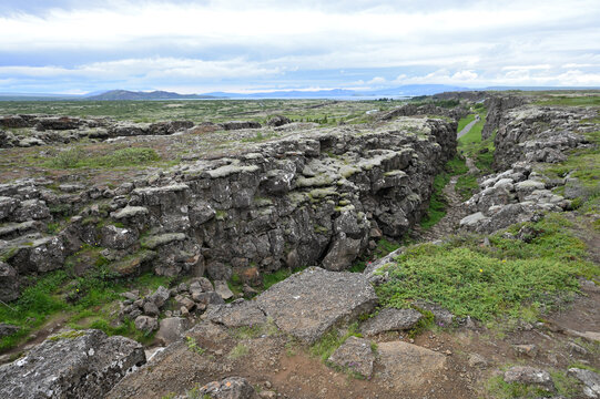 View of Thingvellir in Iceland