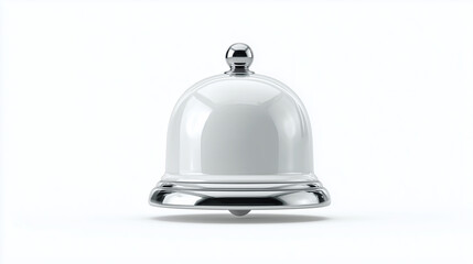 Obraz premium silver bell on white background