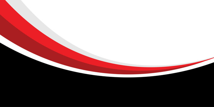 abstract red and blak business banner background with dynamic curves composition