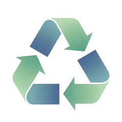 Recycling symbol promoting sustainable waste management practices