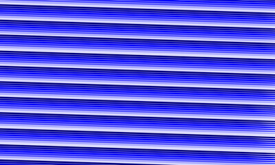 Fototapeta premium Bold blue and white horizontal stripes pattern background with sleek glossy 3D effect, perfect for modern graphic design, tech banners, corporate presentations, and dynamic layouts