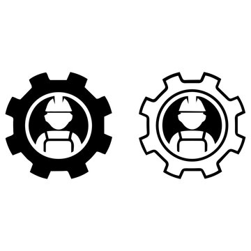 Gear Settings Mechanism Icon Set Vectorr