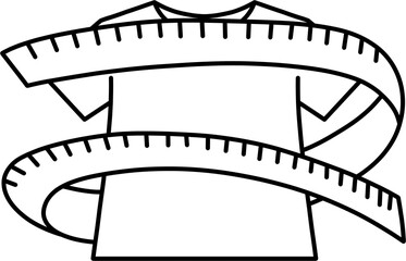 의류사이즈 흑백