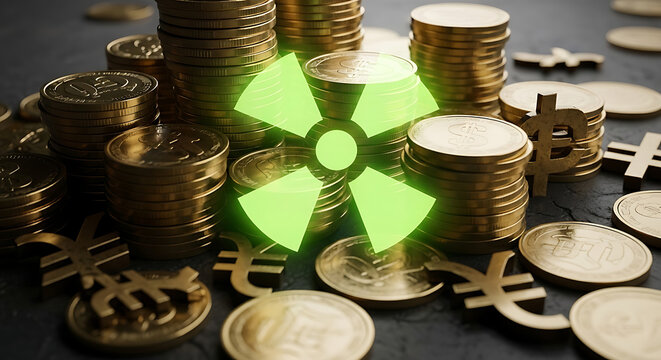 Fortune and Fission Economic Risk of Nuclear Proliferation, Glowing Currency, Global Finance, Geopolitical Wealth, Danger