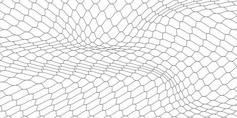 Curved net pattern. Seamless design for sportswear or equipment like soccer goals, volleyball nets, basketball hoops, hockey nets, and athletic gea © As