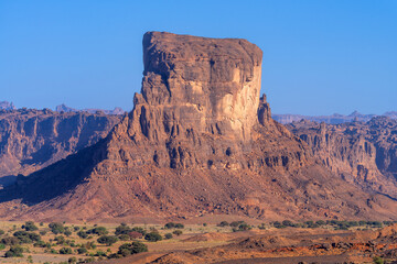 Tibesti Mountains, in the central Sahara of the extreme north of Chad. Tibesti is often called the roof of the Sahara, one of the most remote and least visited locations