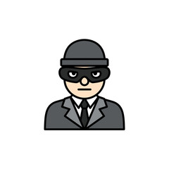 Spy or Secret Agent Icon vector illustration