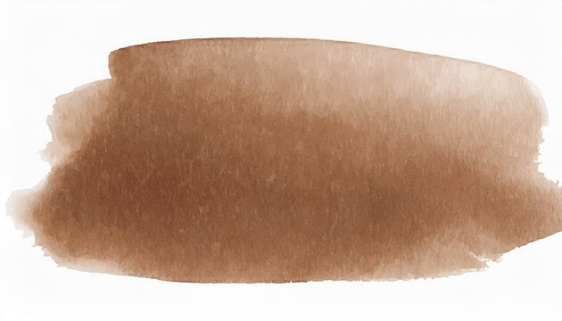 watercolor brown stain white background