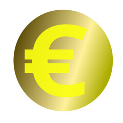 Obraz premium gold euro sign