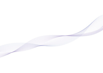 Obraz premium Abstract flowing light purple wavy transparent lines creating a soft ethereal gradient on a white background