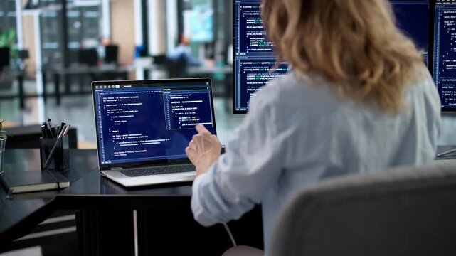 Female Software Engineer Developing Secure Code