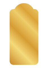 お祝いやギフト・高級感のあるゴールドのギフトタグ・金色のラベルフレーム・プレミアムな商品見出し