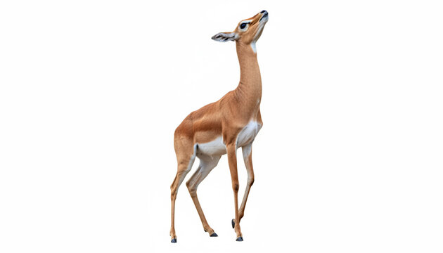 impala antelope isolated on white