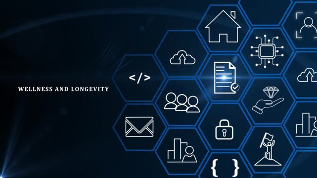 Wellness and longevity concept. A healthcare professional uses a digital tablet to access information on wellness and longevity, using technology for promoting long-term health and well-being.4k