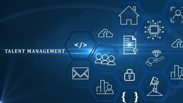 Talented human resources - company success concept. Talent management systems for sustainable business success. Helps you maximize the value of employees. Productive people, motivate others to grow..