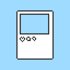 Pixel art Polaroid Camera Retro game asset design