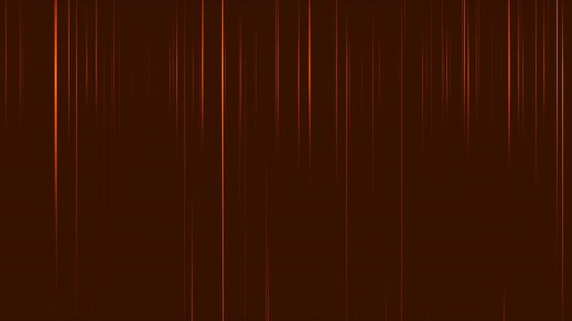 Abstract digital artwork featuring vertical lines of light against orange background. Suitable for technology, science, and futuristic design projects.