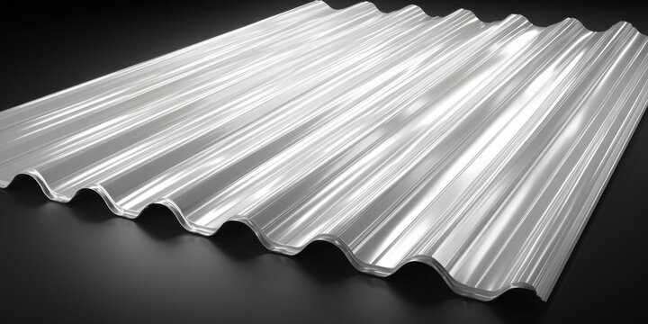 Corrugated translucent plastic sheeting for roofing and construction applications