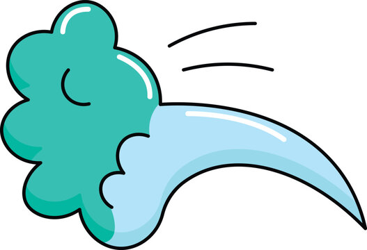 design Whoosh, claud illustration icon