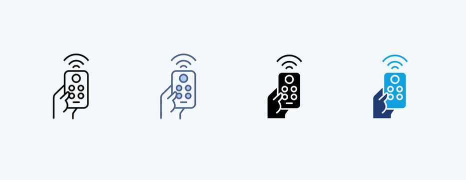 Remote Control Multiple Icon Illustration Vector