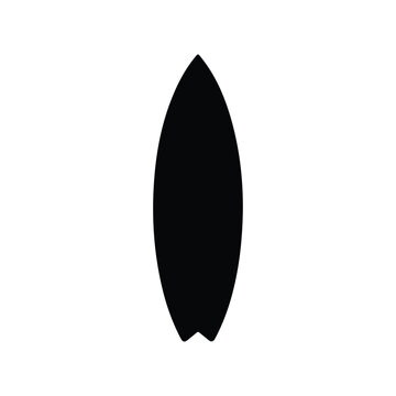 Surfboard Water Sport Black Silhouette Icon
